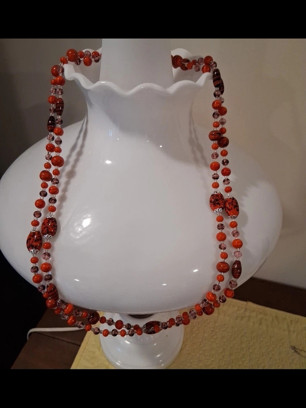 Red Bead Necklace - Women Jewelry